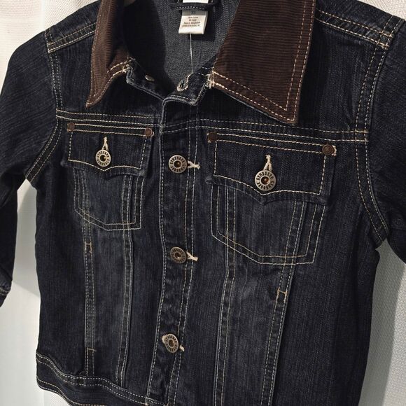 NWT Gymboree Boys Denim Jacket 3T 4T XS  XSmall Kids Trucker Corduroy Jean New - Picture 2 of 7